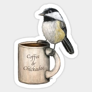 "Coffee & Chickadee" - Java Jungle collection Sticker